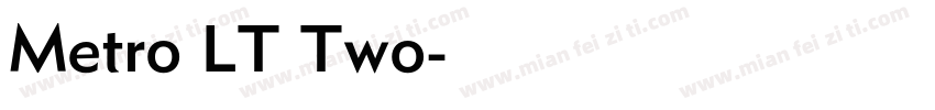 Metro LT Two字体转换